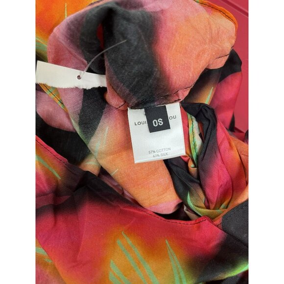 Louisa Ballou NEW Silk Cotton Midi Wrap Skirt Swim Coverup One Size Fits Most - Picture 5 of 9